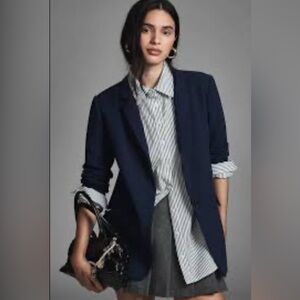 Maeve by Anthropologie Navy Blazer size 6